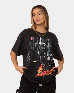 American Thrift X The Lord of The Rings The Sauron Vintage T-Shirt Black Wash Seasonal Fashion Outdoor Wear