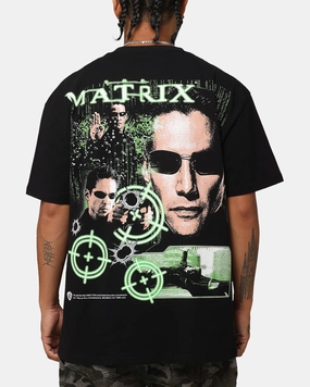American Thrift X The Matrix Neo Bullets Heavy T-Shirt Black Perfect for Outdoors winter warmth