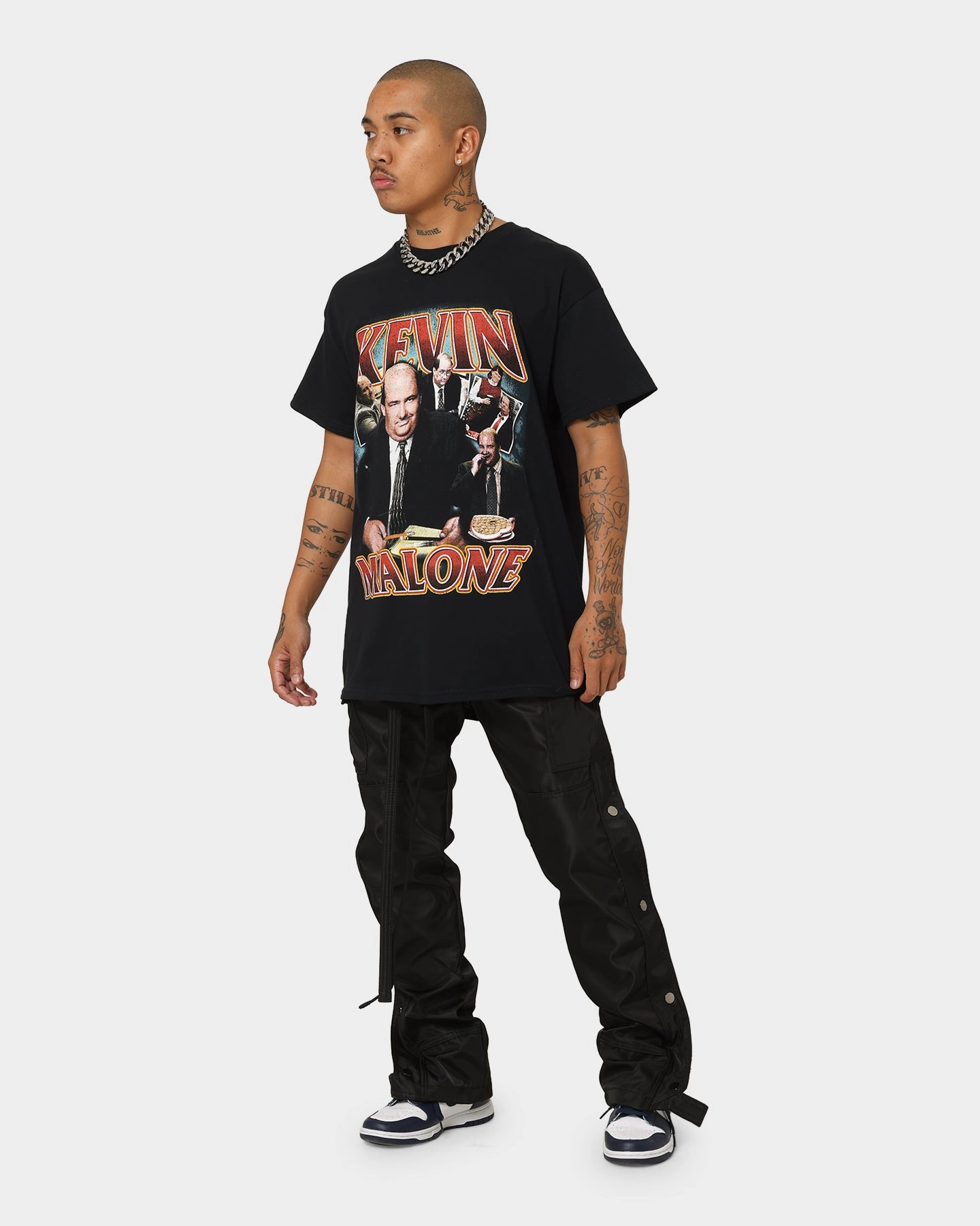 in demand Versatile Layering American Thrift X The Office Kevin Malone Vintage T-Shirt Black