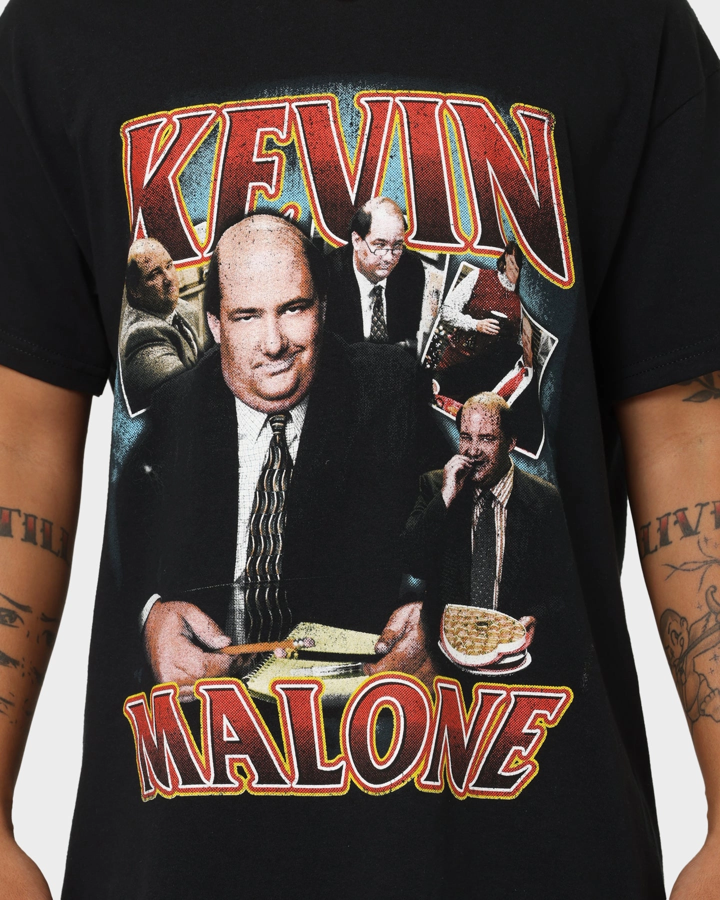 Leisure Wear American Thrift X The Office Kevin Malone Vintage T-Shirt Black