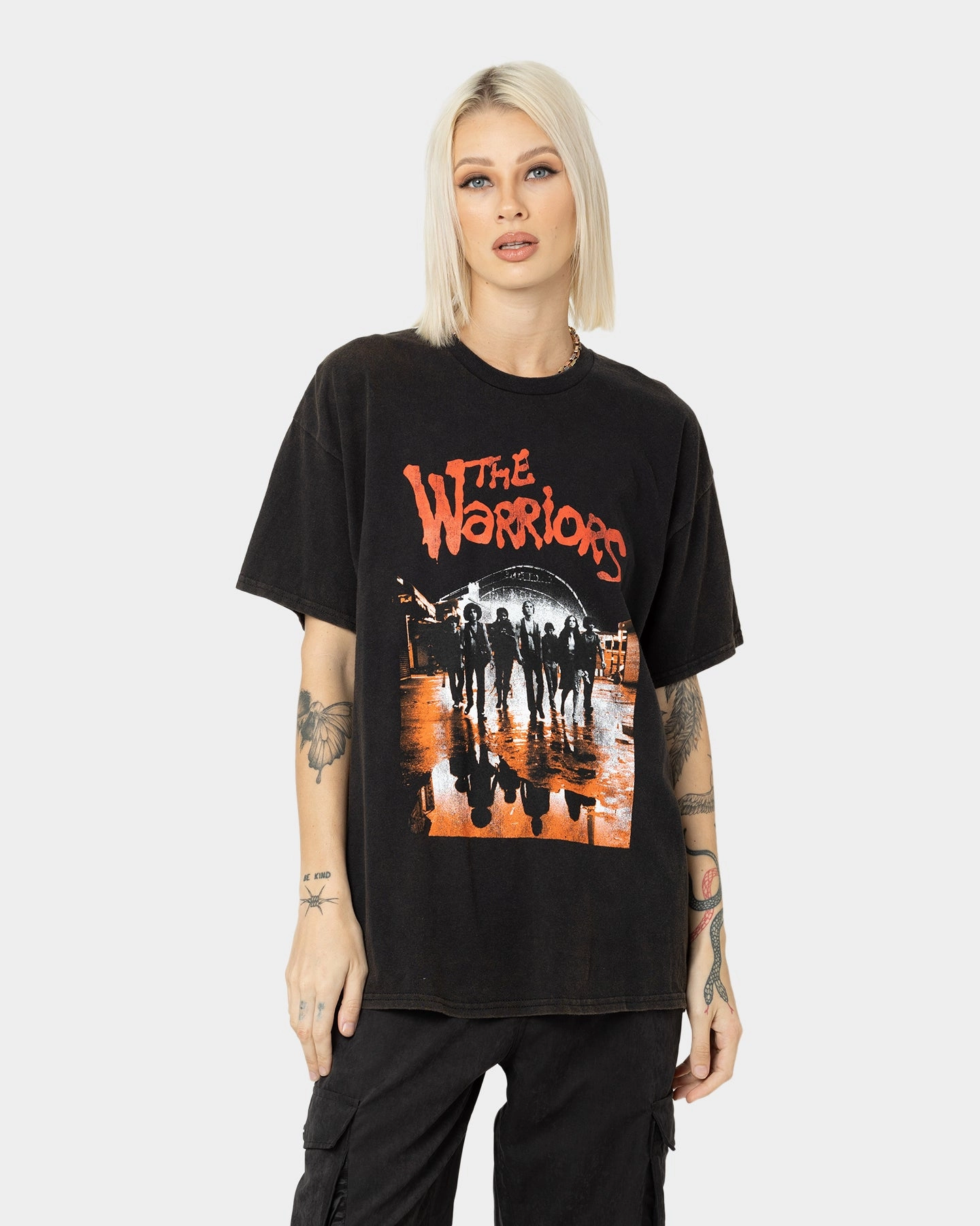 Weekend Ready American Thrift X The Warriors The Warriors Vintage T-Shirt Black Wash