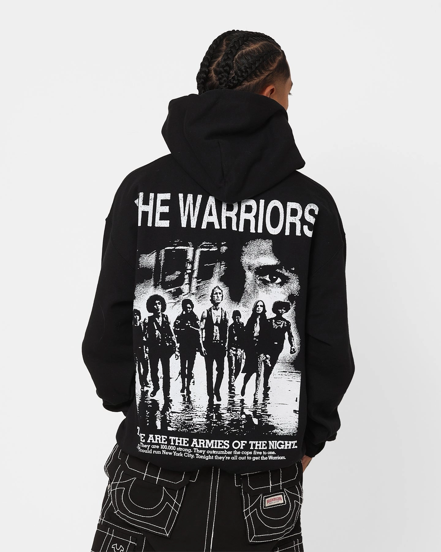 American Thrift X The Warriors Warriors Night Hoodie Black suitable for award ceremonies Indication