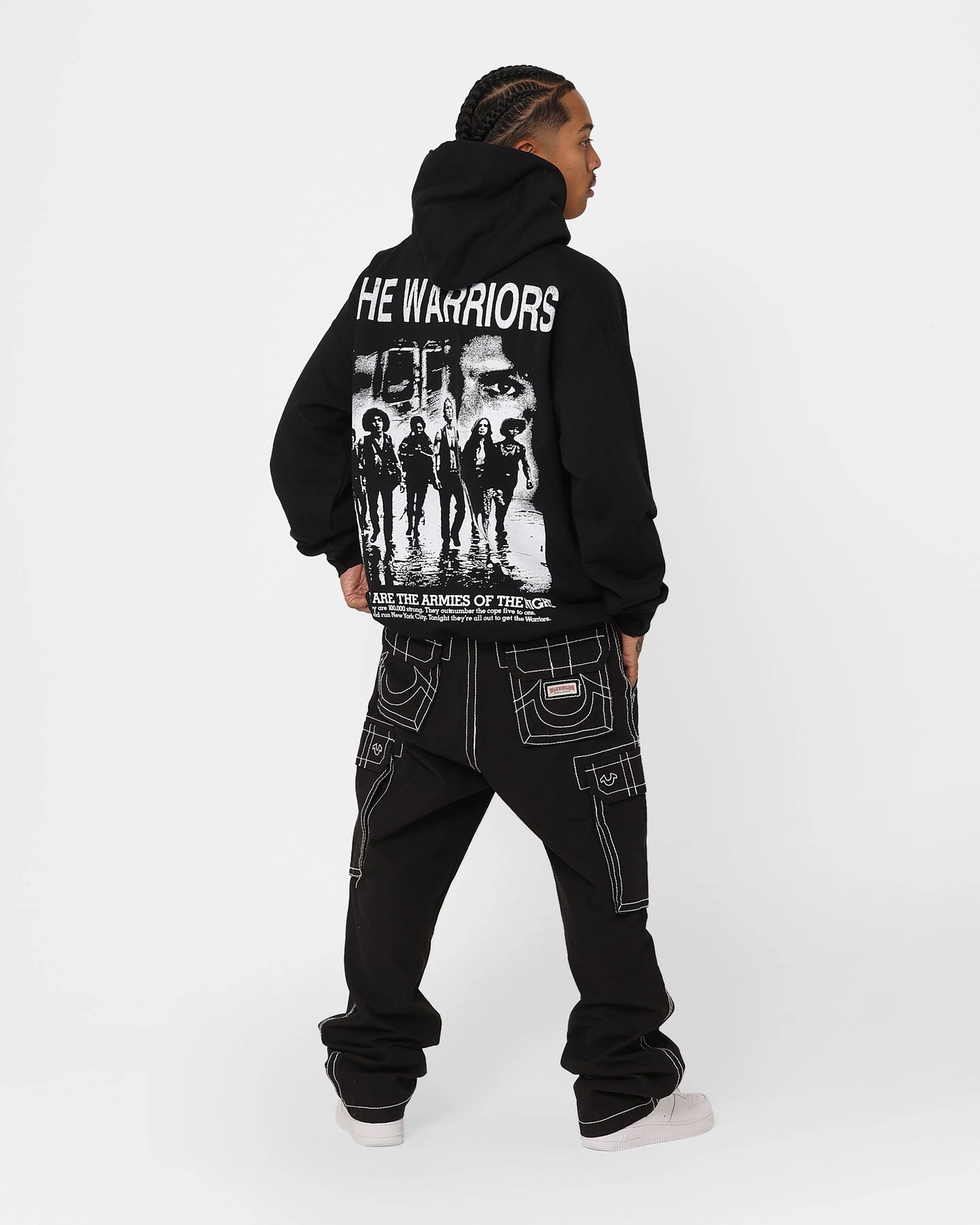 American Thrift X The Warriors Warriors Night Hoodie Black Thermal Protection Wind Barrier
