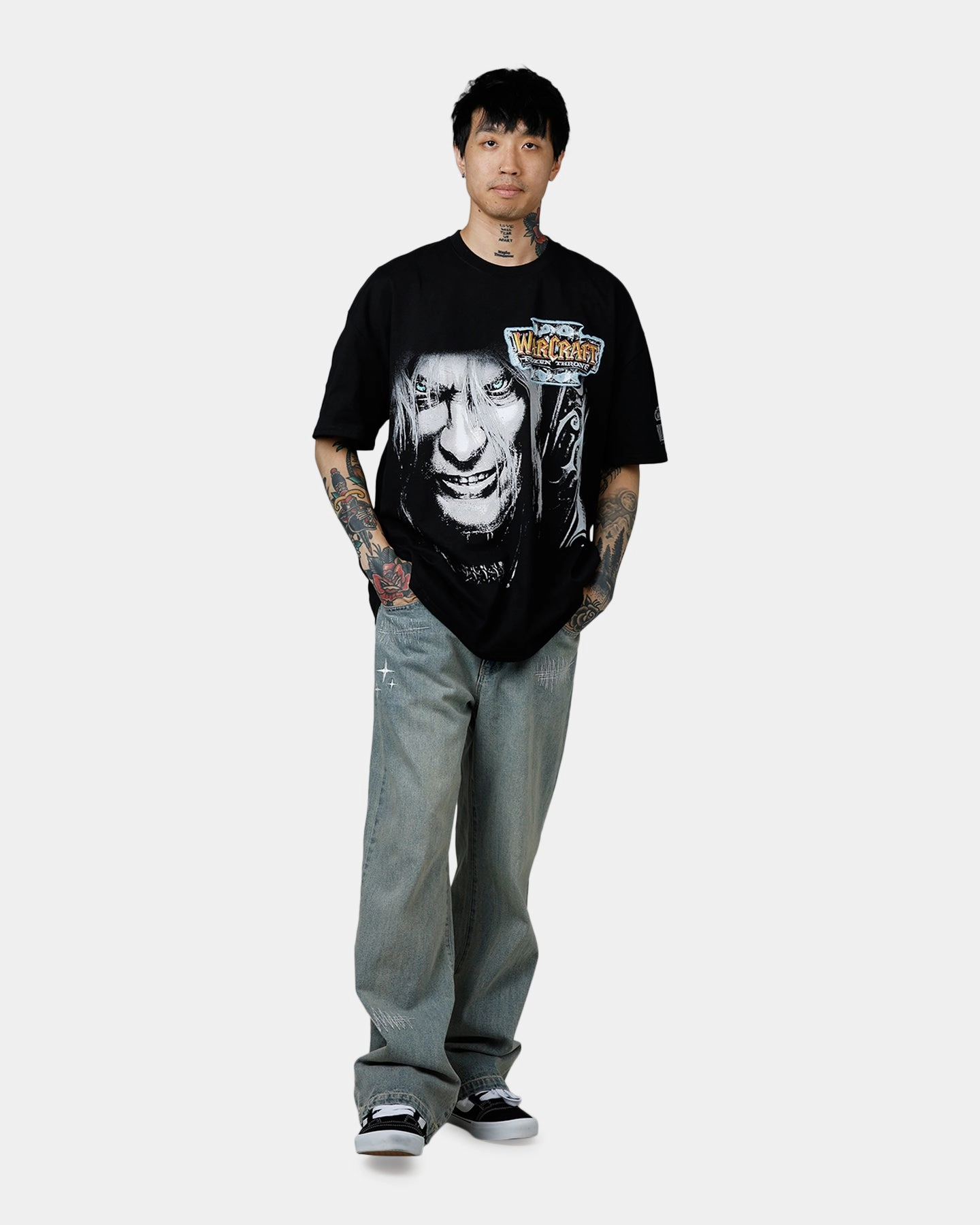 American Thrift X Warcraft III: The Frozen Throne T-Shirt Black Comfortable Piece