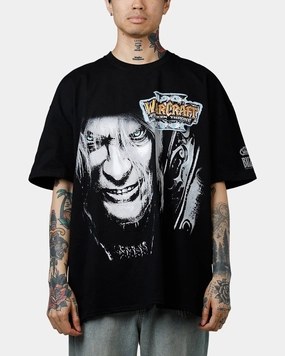 American Thrift X Warcraft III: The Frozen Throne T-Shirt Black Sporty Layer