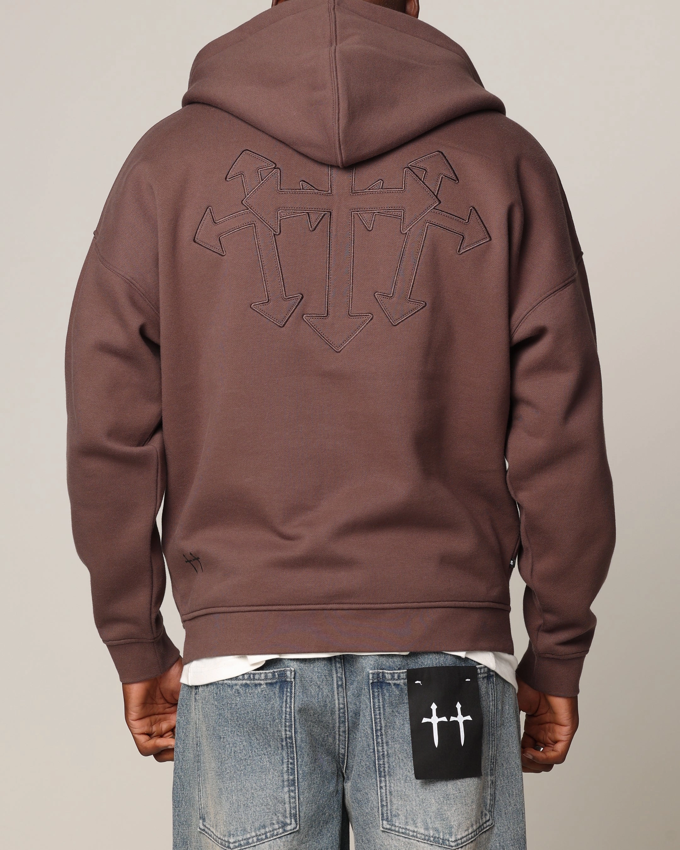 wallet Saint Morta Sorrows Zip Hoodie Chocolate
