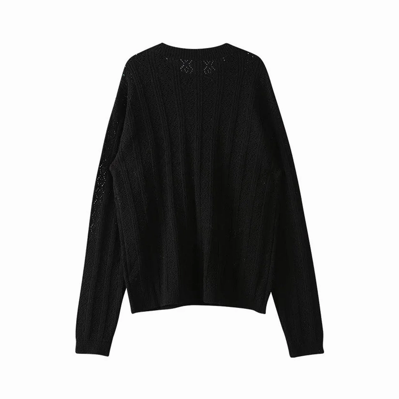 Andersson Bell Unisex Dragon Summer Crew-Neck Sweater 'Black' Fresh Relaxed