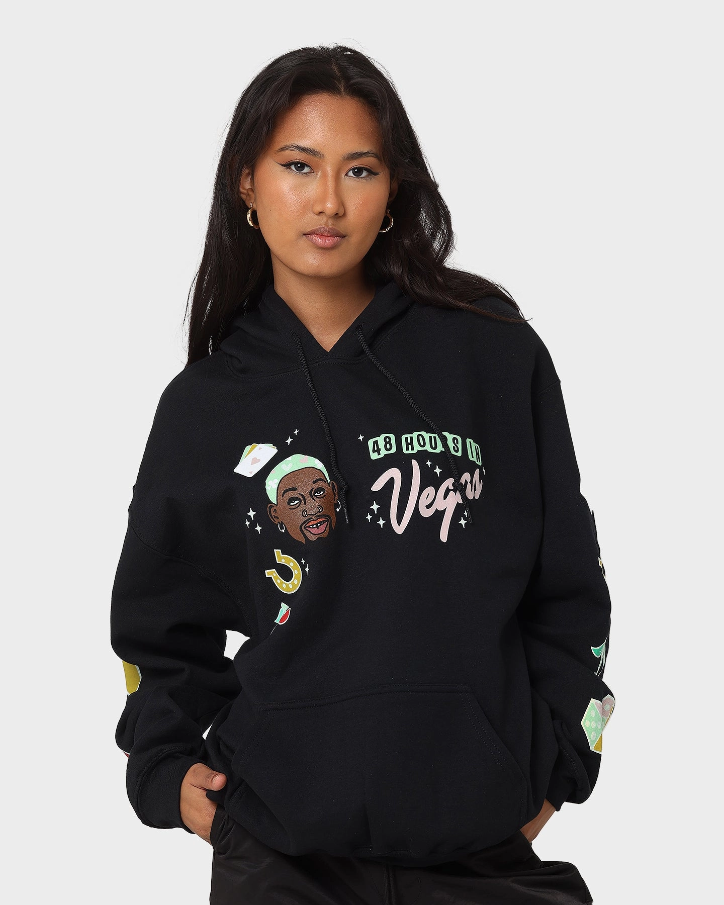 Rodman Brand 48 Hours In Vegas Hoodie Black commuting