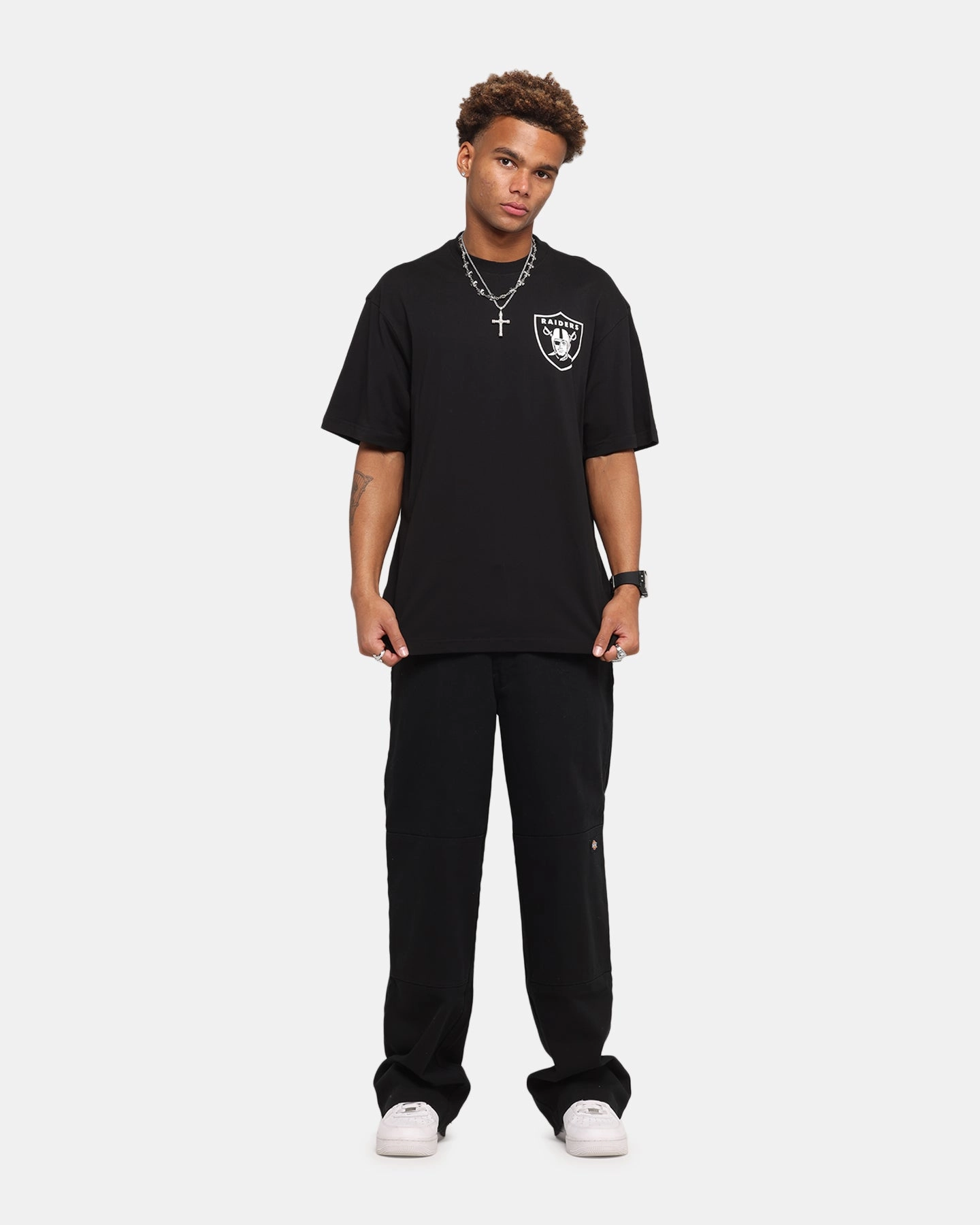 Party fun Majestic Athletic Las Vegas Raiders Cassell Wordmark T-Shirt Black