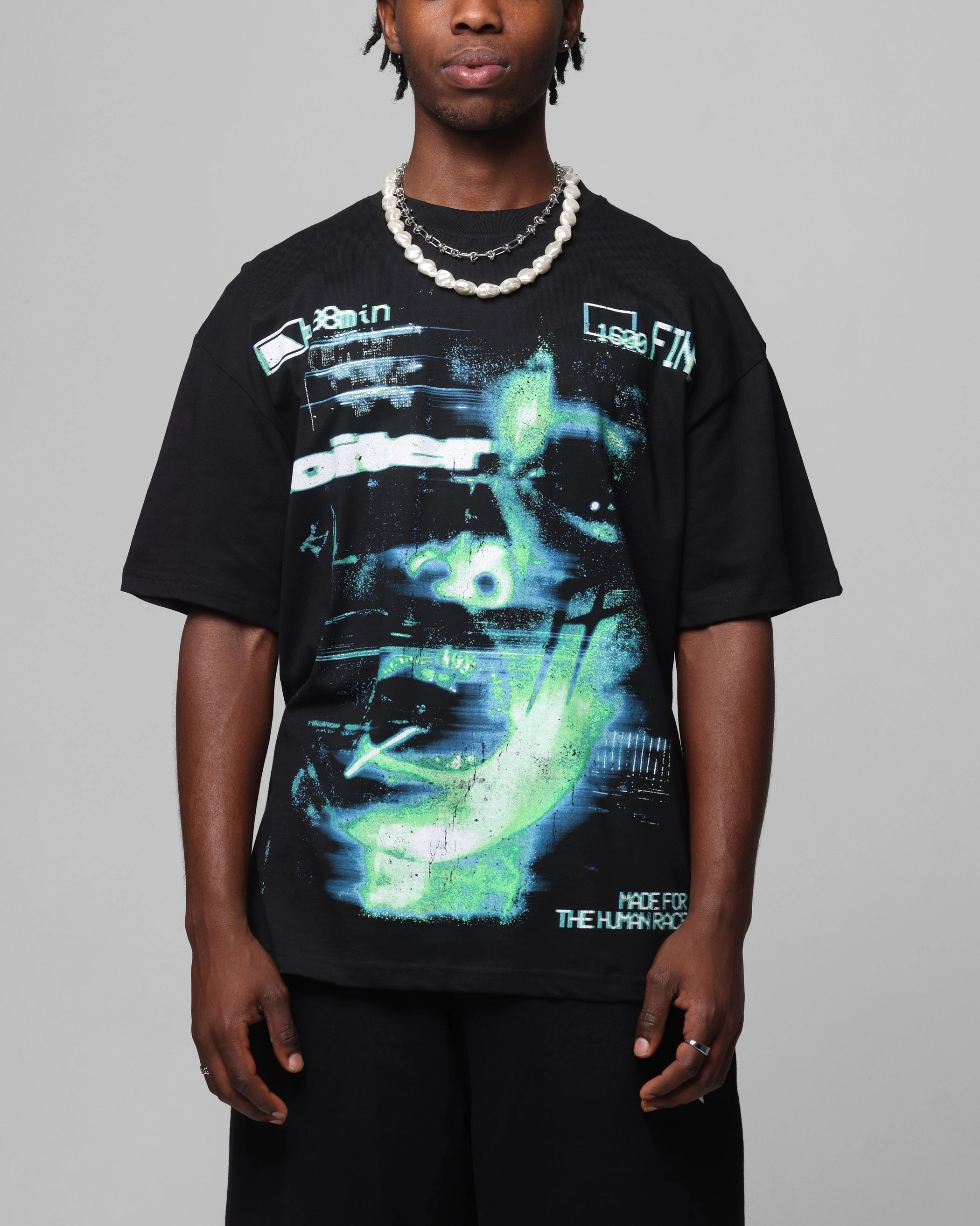 Basic Piece Loiter Night Crawler Drop T-Shirt Black