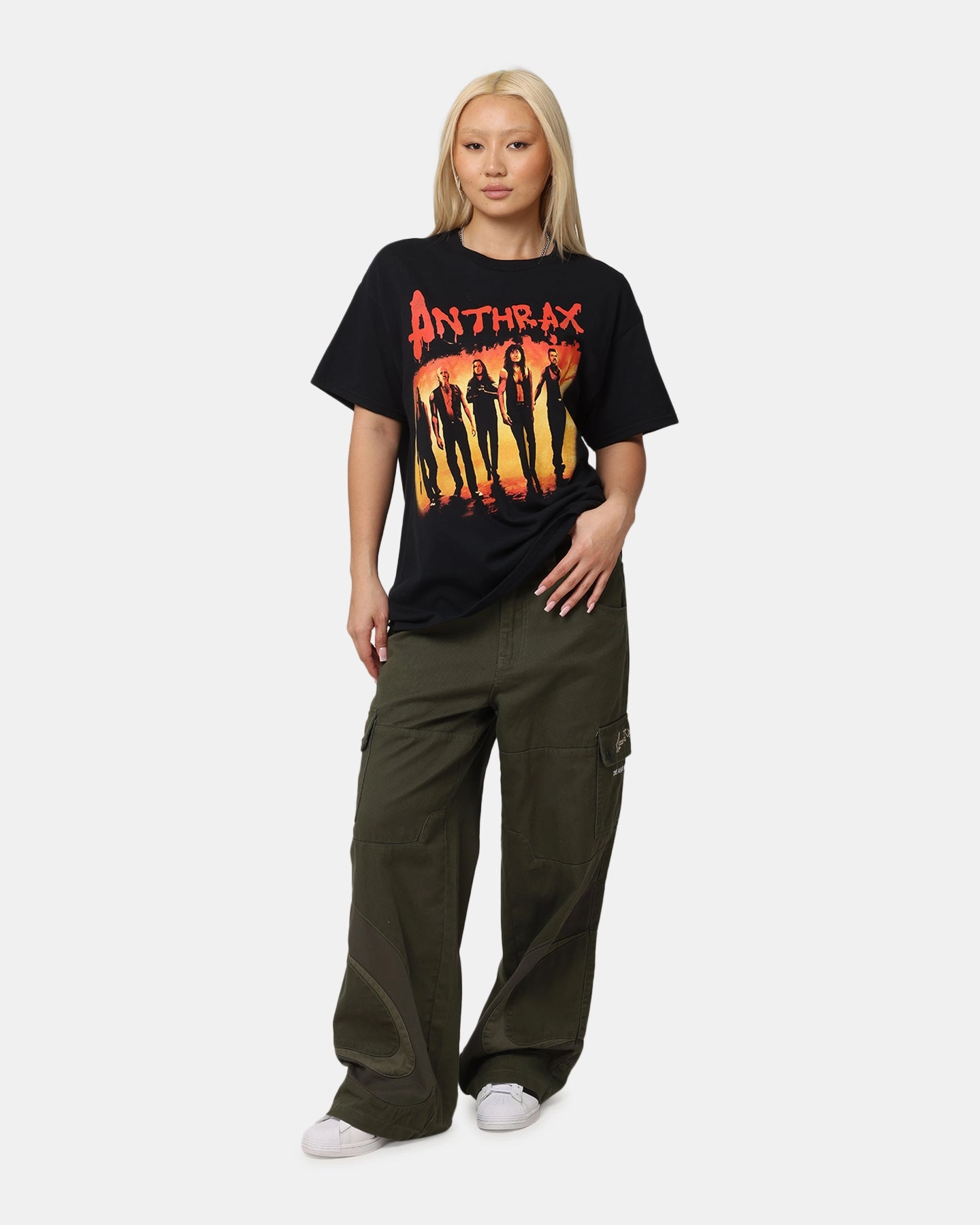 StretchFabric Anthrax Coney Island T-Shirt Black