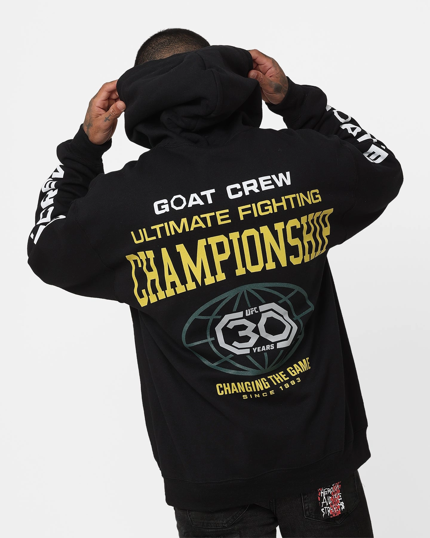 UFC By Goat Crew 30th Anniversary Hoodie Black Money