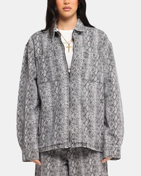 Stylish Protection XXIII Snake Skin Jacket Black Snake Print