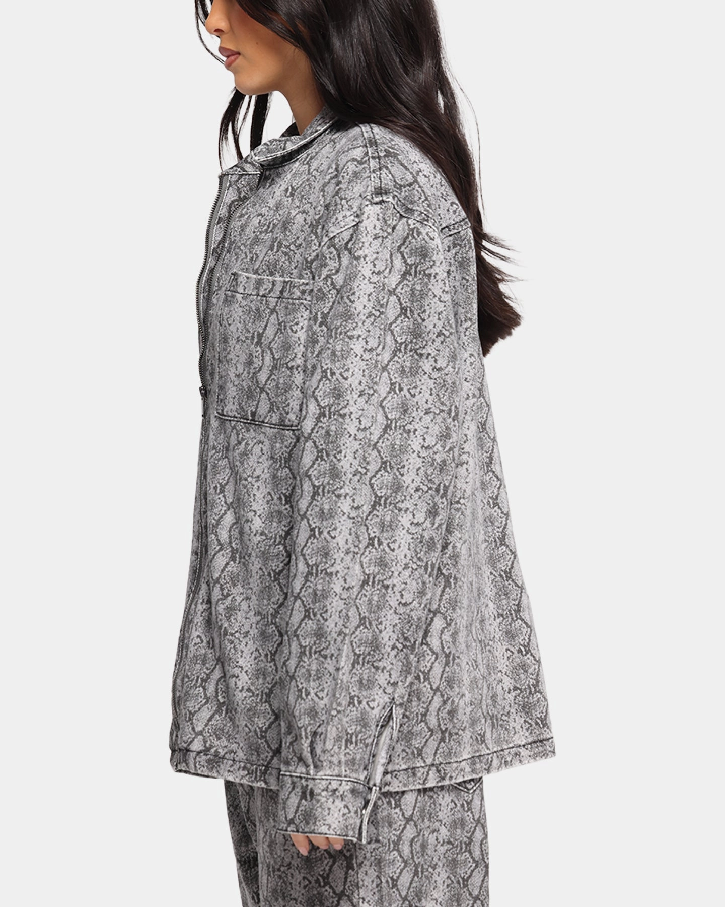 XXIII Snake Skin Jacket Black Snake Print Opportunity