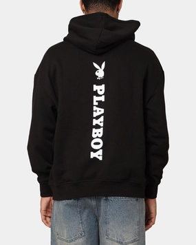 Playboy Logo Lockup Hoodie Black Reveal