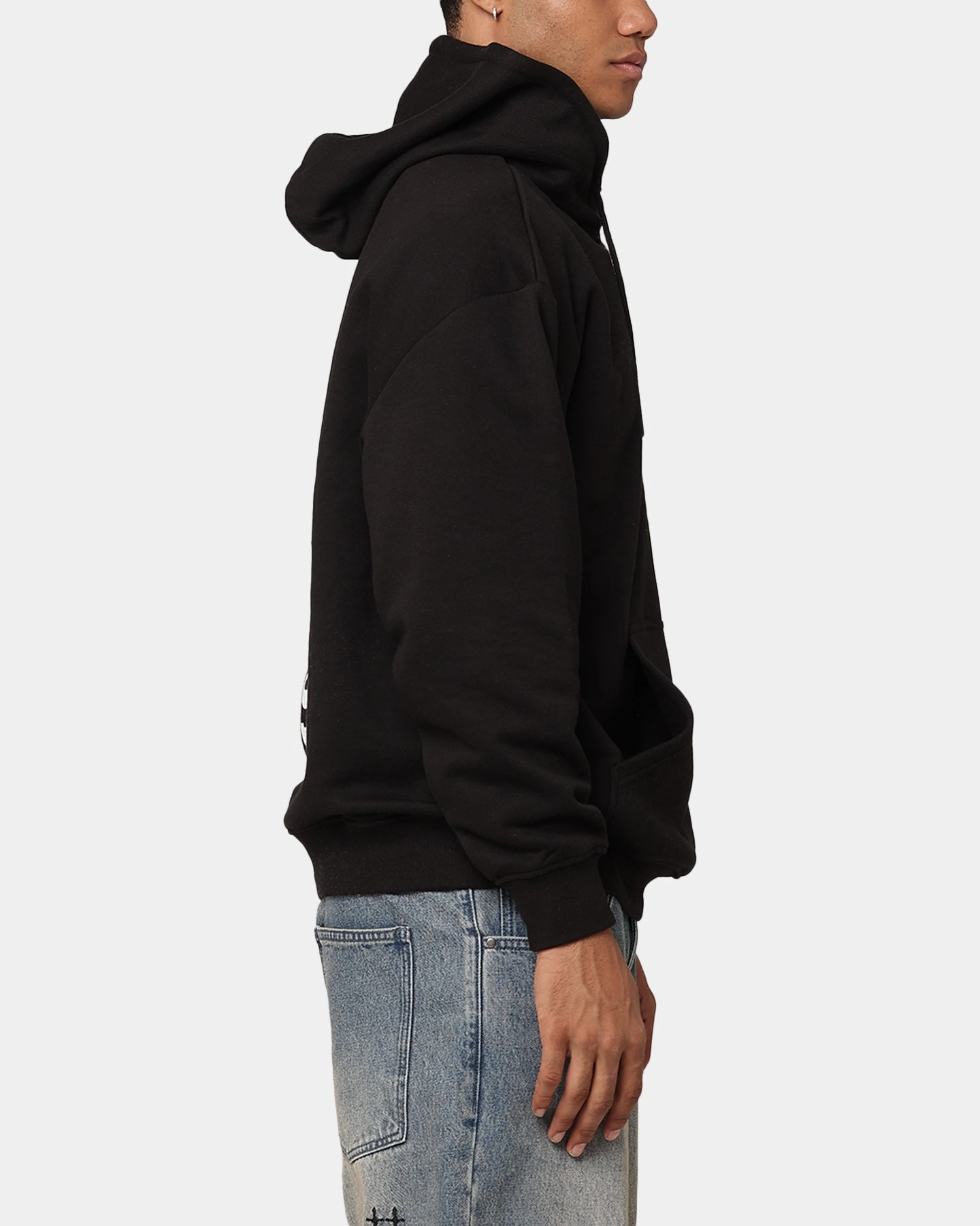 Playboy Logo Lockup Hoodie Black Practical Wear Warm Outer Layer