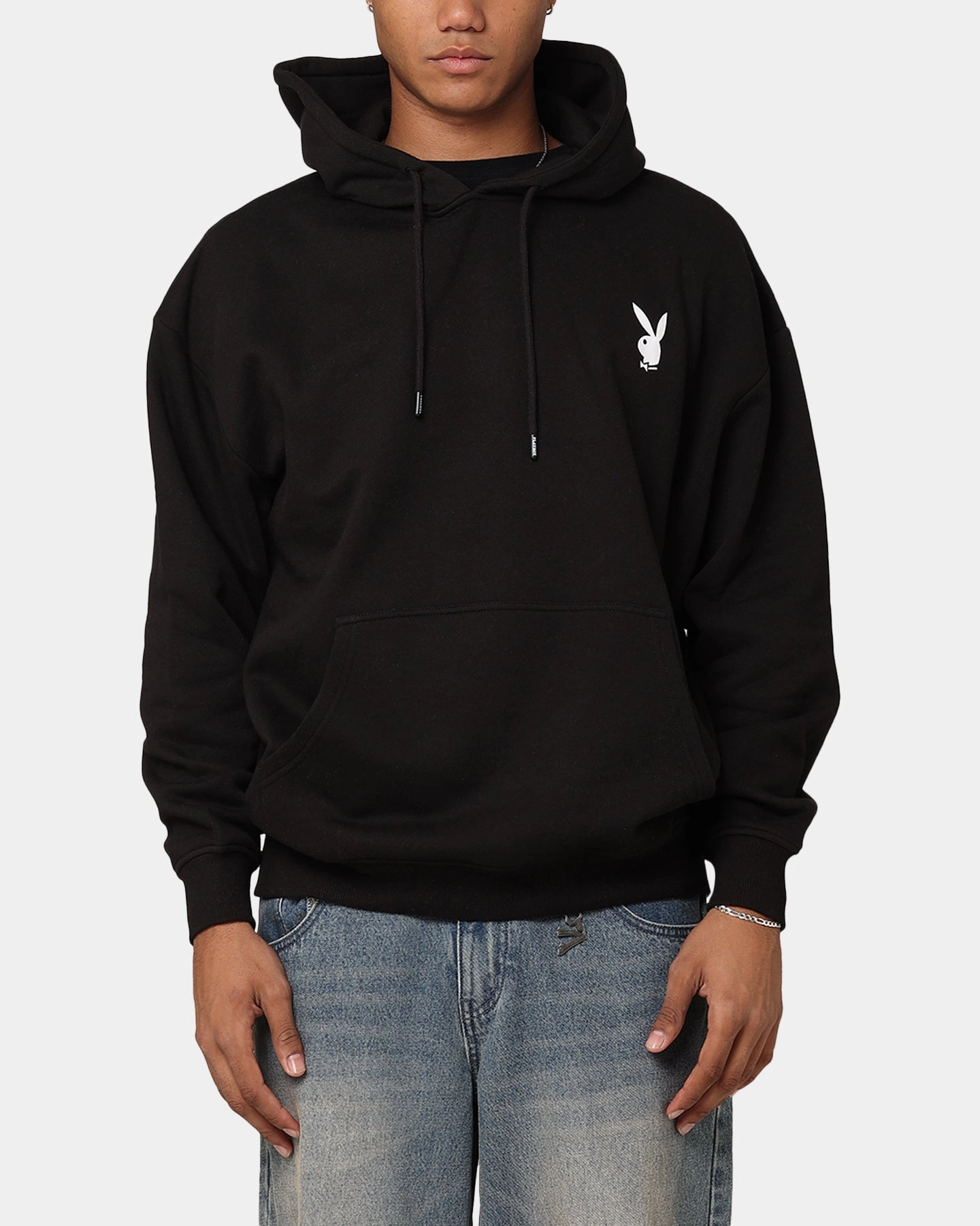 coastal Playboy Logo Lockup Hoodie Black