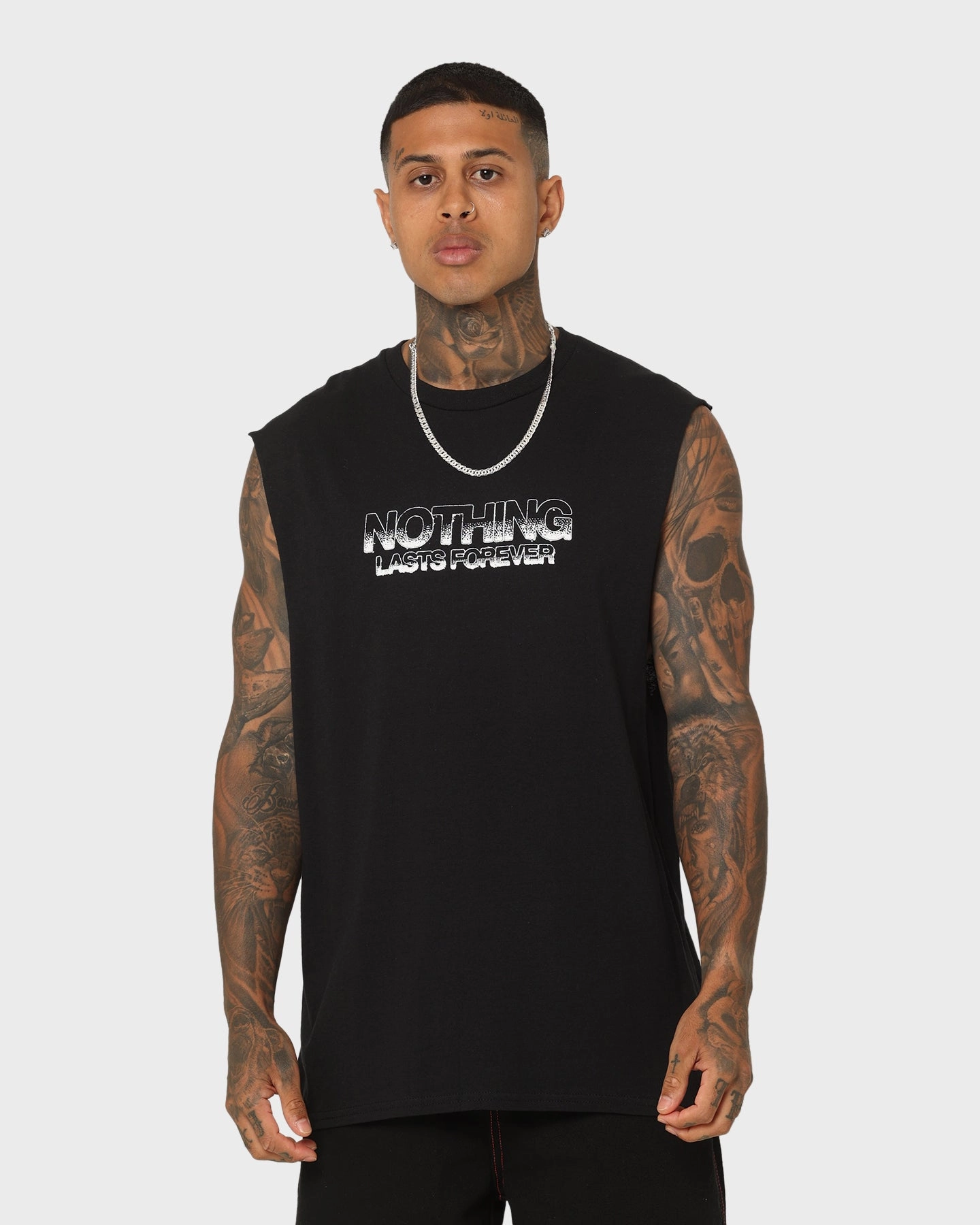 Cozy Design Rats Get Fat Nothing Muscle T-Shirt Black