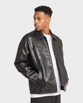 Money Inspire XXIII Oscar PU Leather Jacket Black
