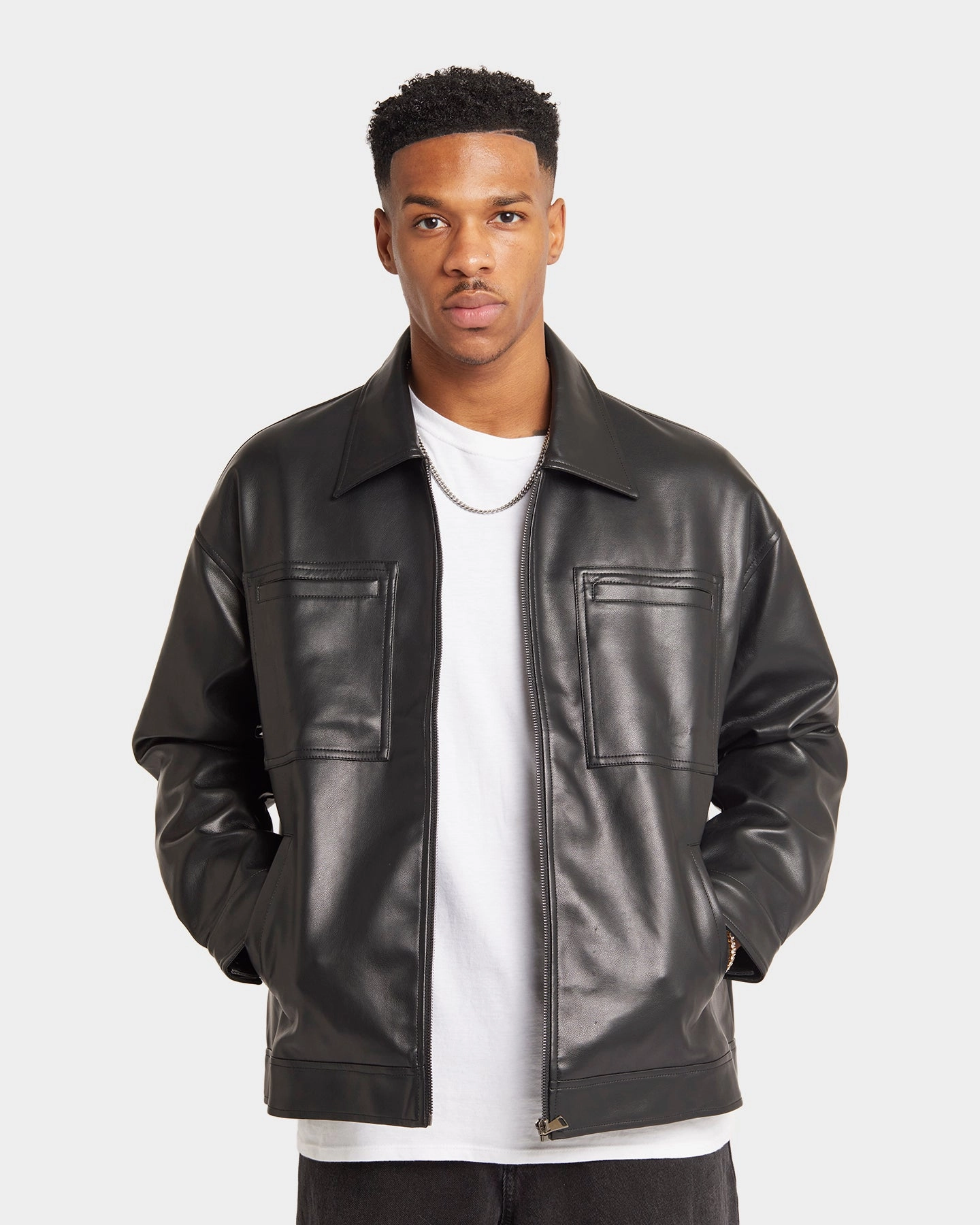 Ceremony Dream XXIII Oscar PU Leather Jacket Black