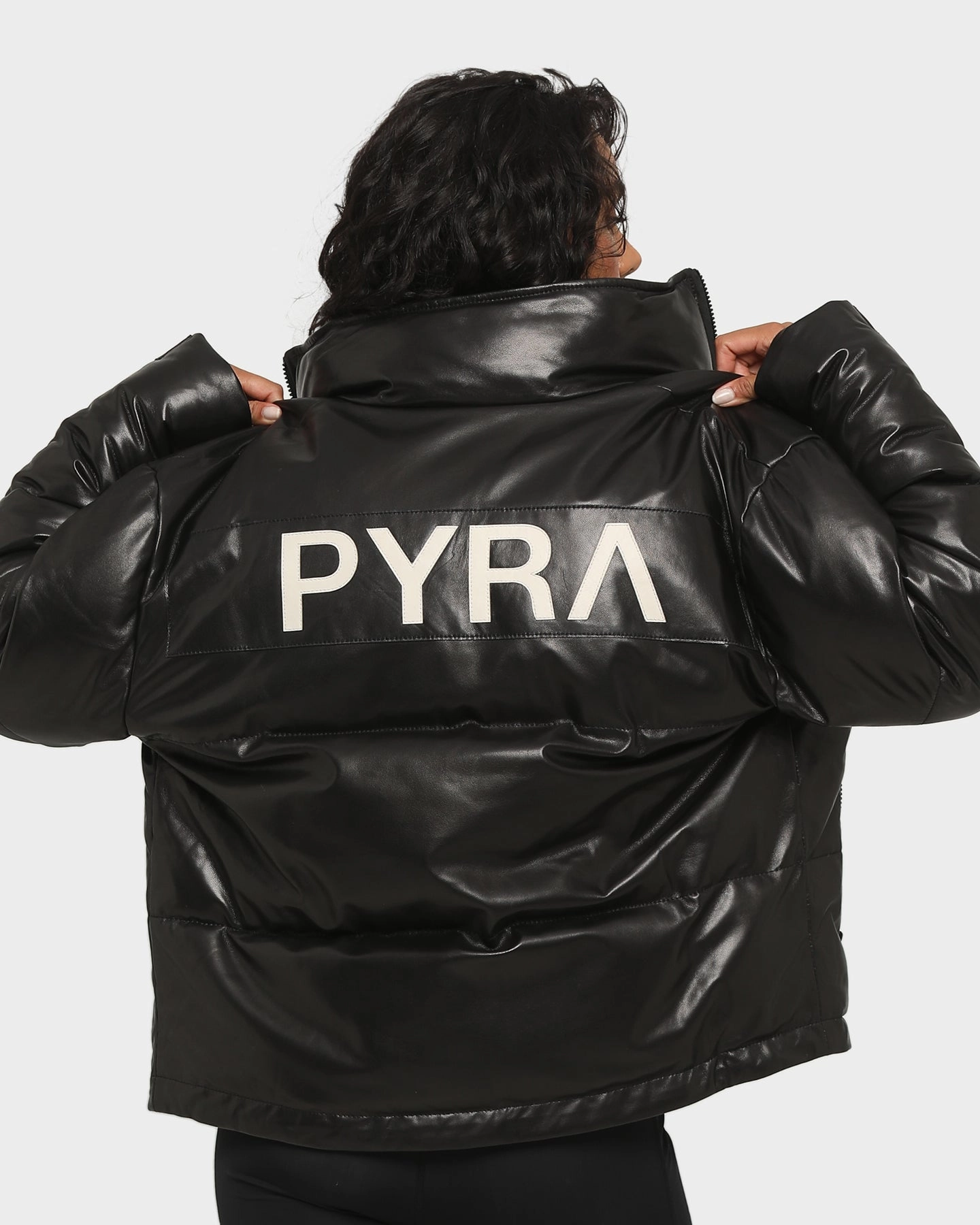 student PYRA Women's Vandal Leather Puffa Black