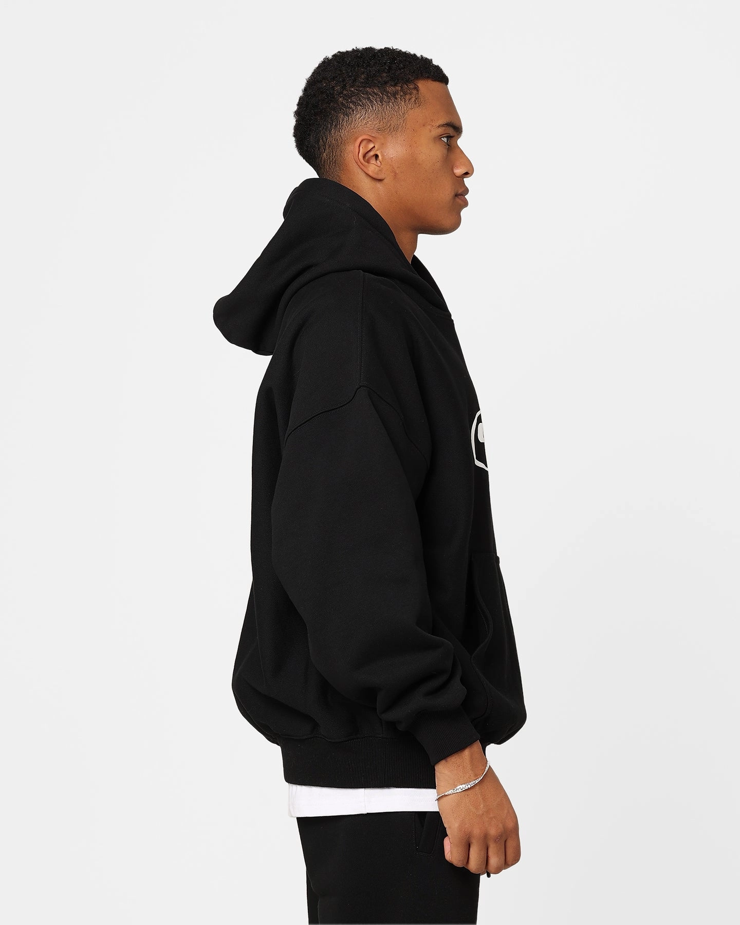 Carre 2K Oversized Hoodie Black Durable Shield