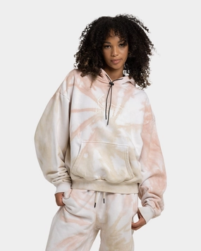 Facilitate Status Karl Kani Signature KKJ Tie Dye Oversized Hoodie Light Sand
