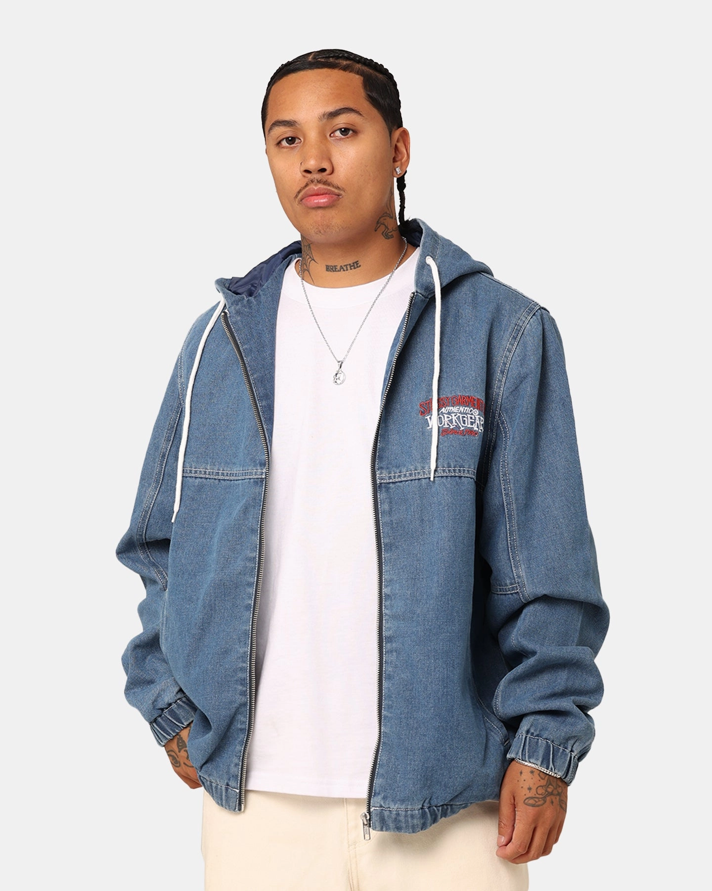 Performance Ready Oppose Stussy SS Link Lightweight Denim Jacket Indigo Denim
