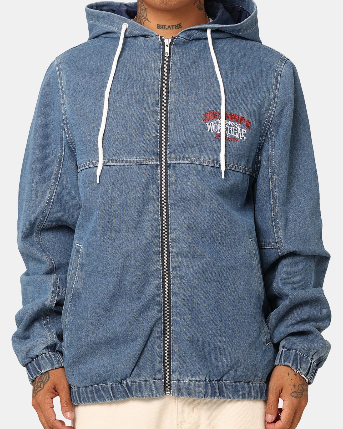 Stussy SS Link Lightweight Denim Jacket Indigo Denim Layer Look Rank