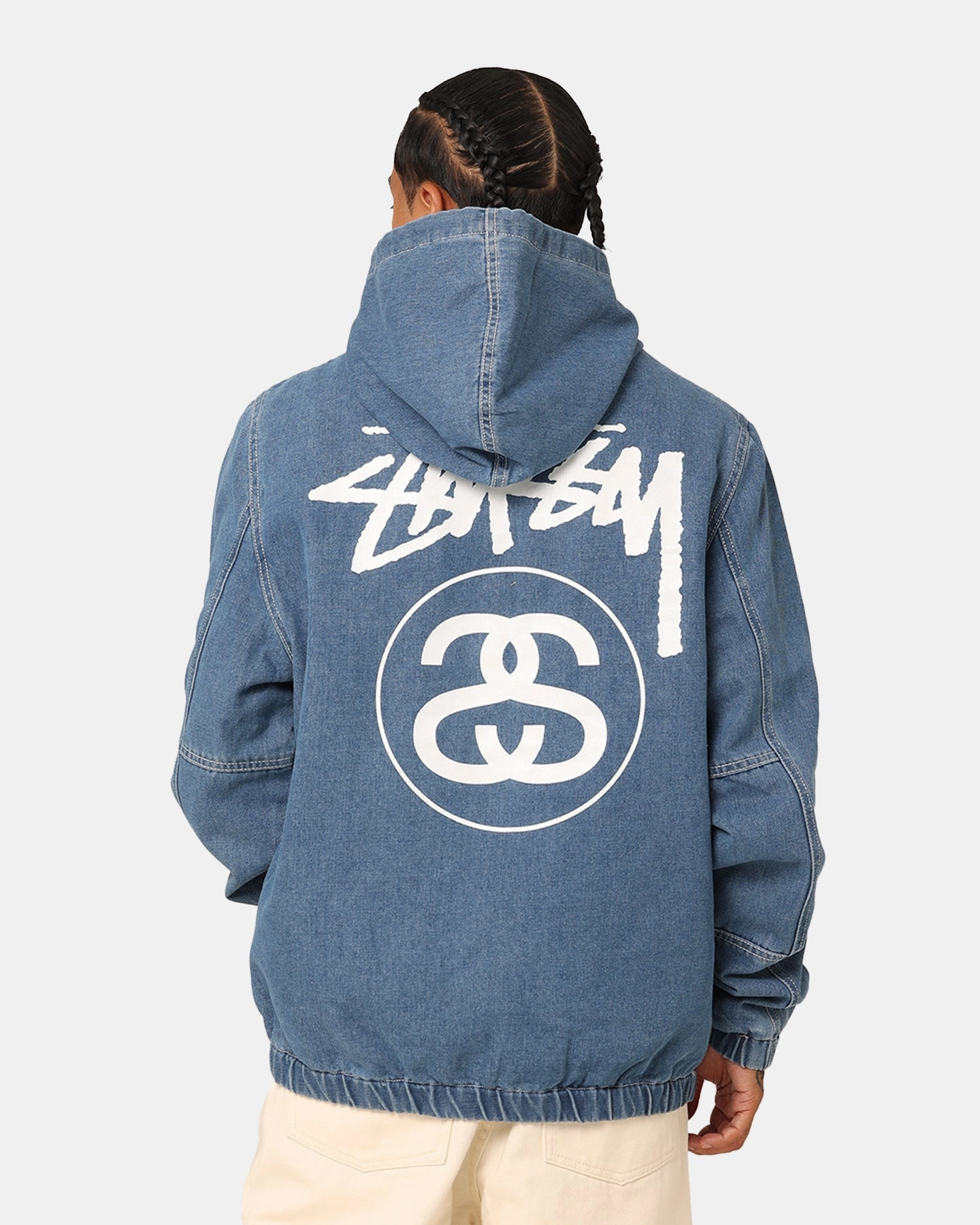 Stussy SS Link Lightweight Denim Jacket Indigo Denim Fashion Layer Skinny Fit
