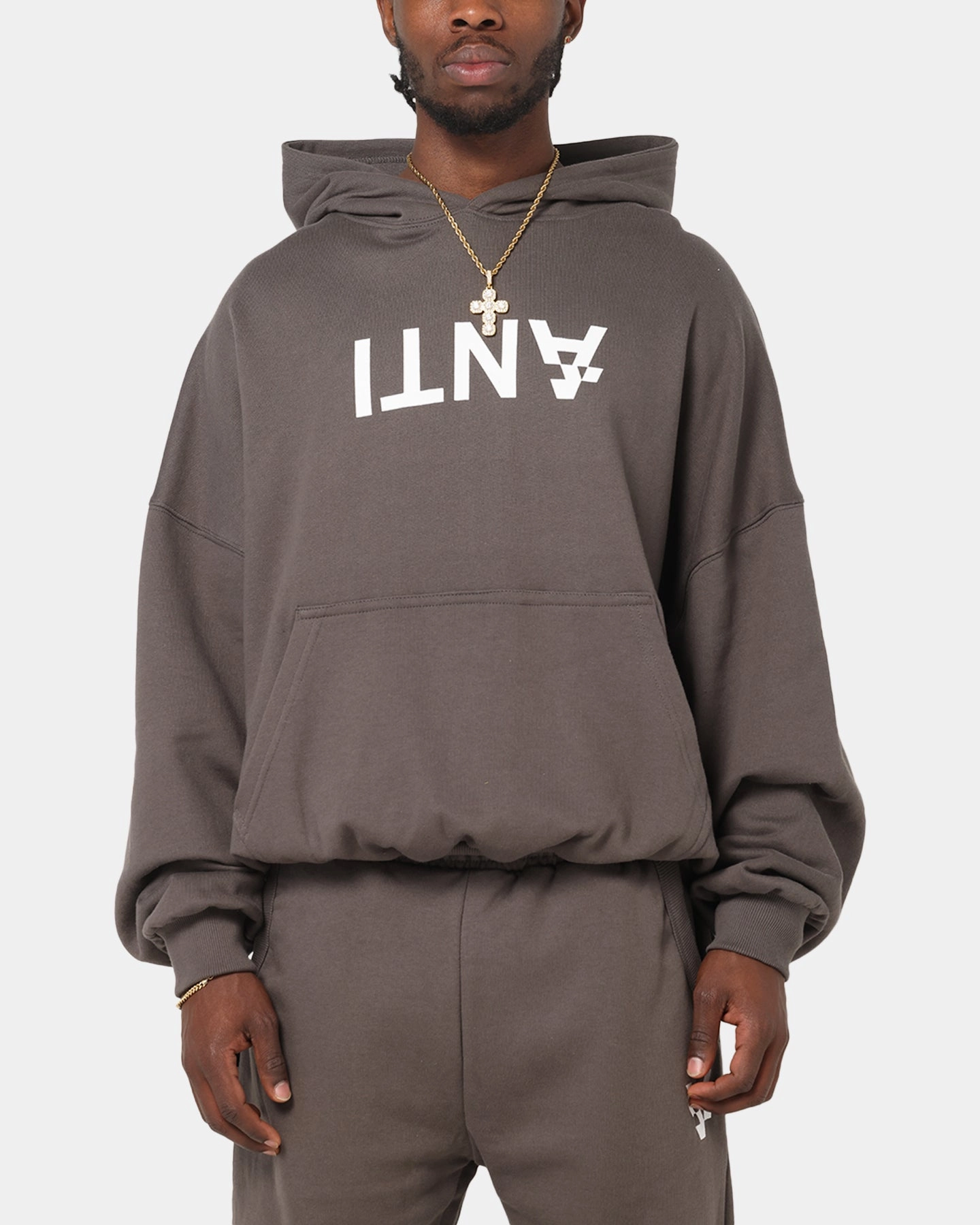 Anti Static Finish weapon upgrade The Anti Order Reverse Logo Hoodie Charcoal Grey