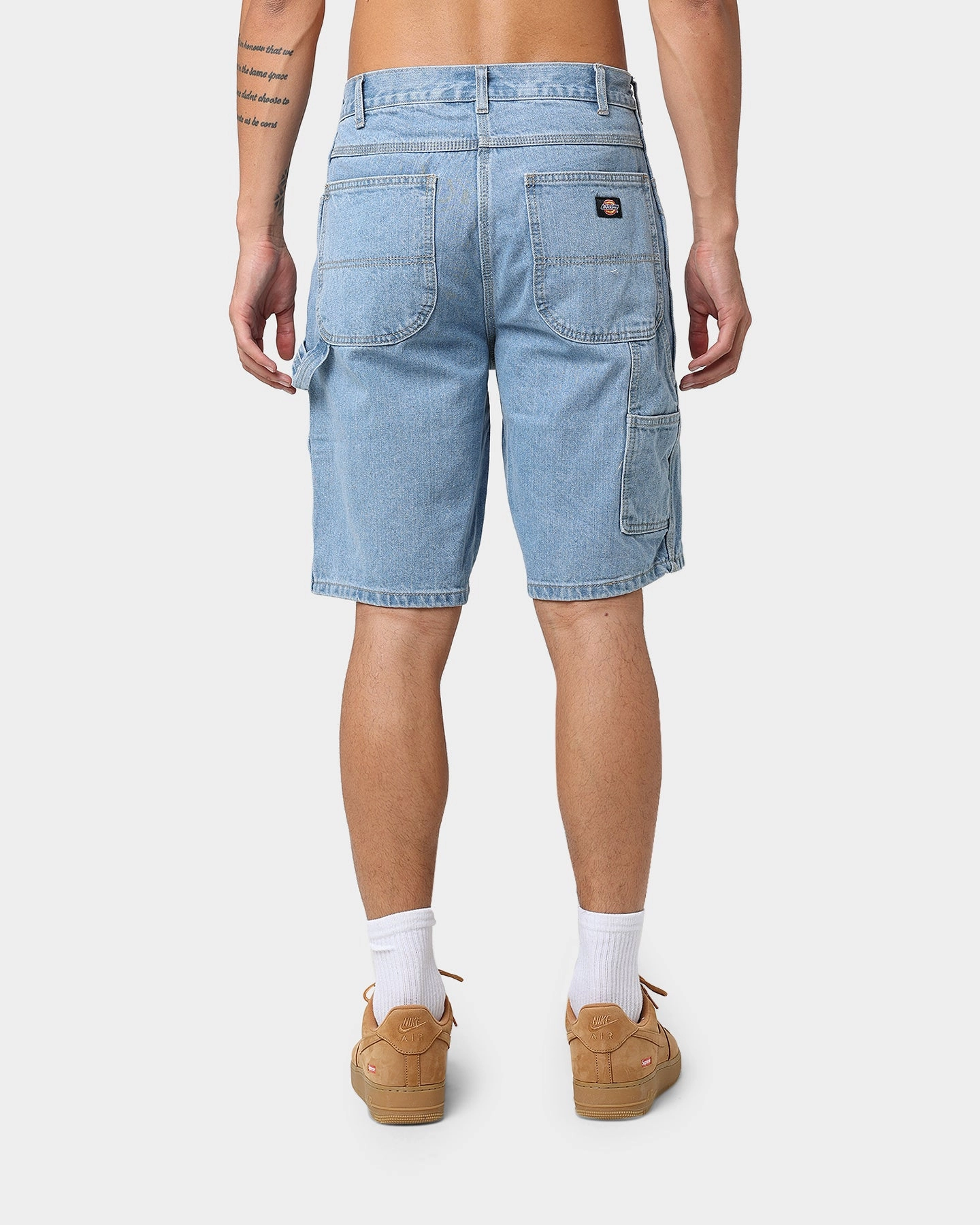 Tear Resistant Fabric Classic Appeal Dickies Relaxed Fit Carpenter Shorts Light Indigo