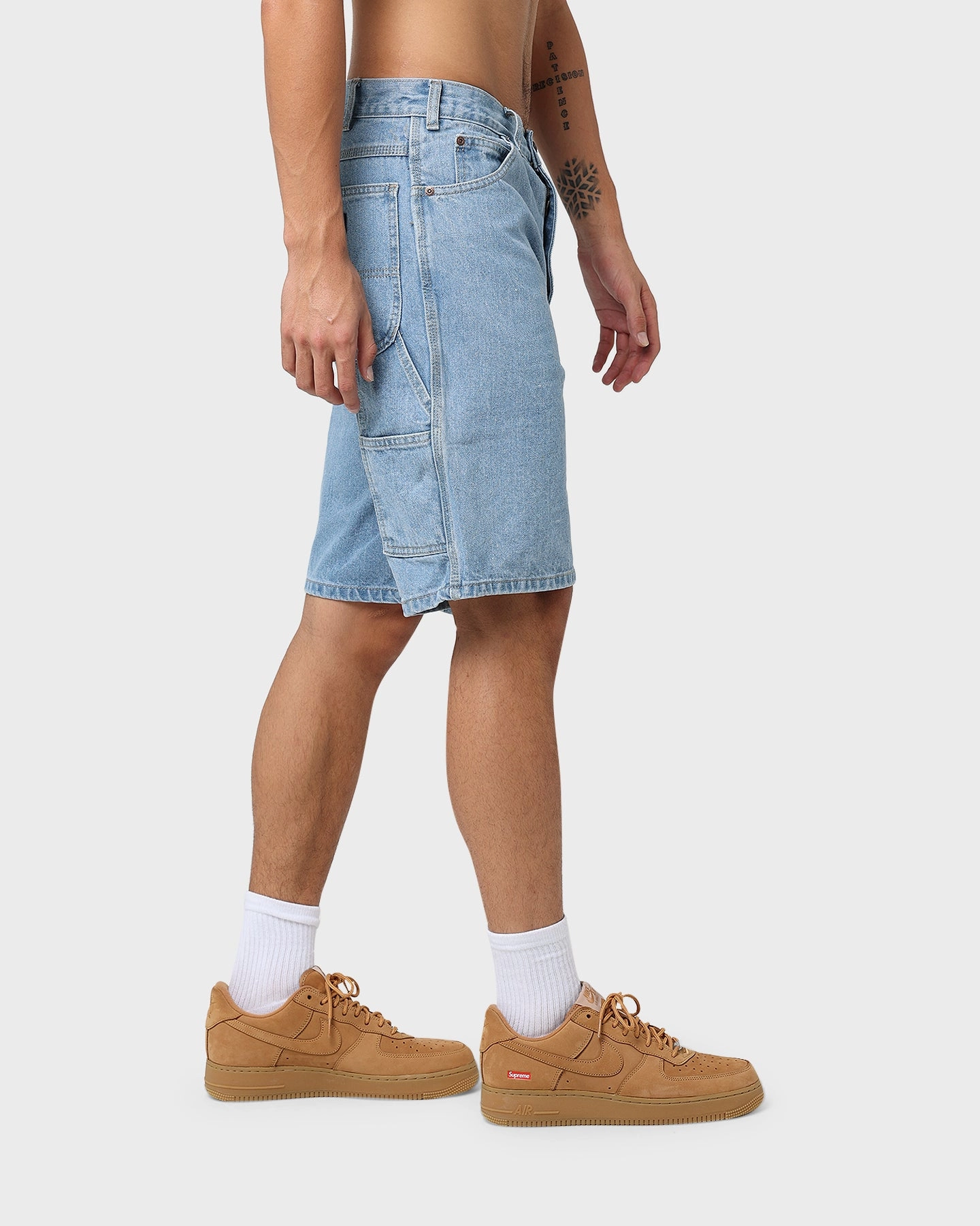 Dickies Relaxed Fit Carpenter Shorts Light Indigo Machine washable Outdoor Look
