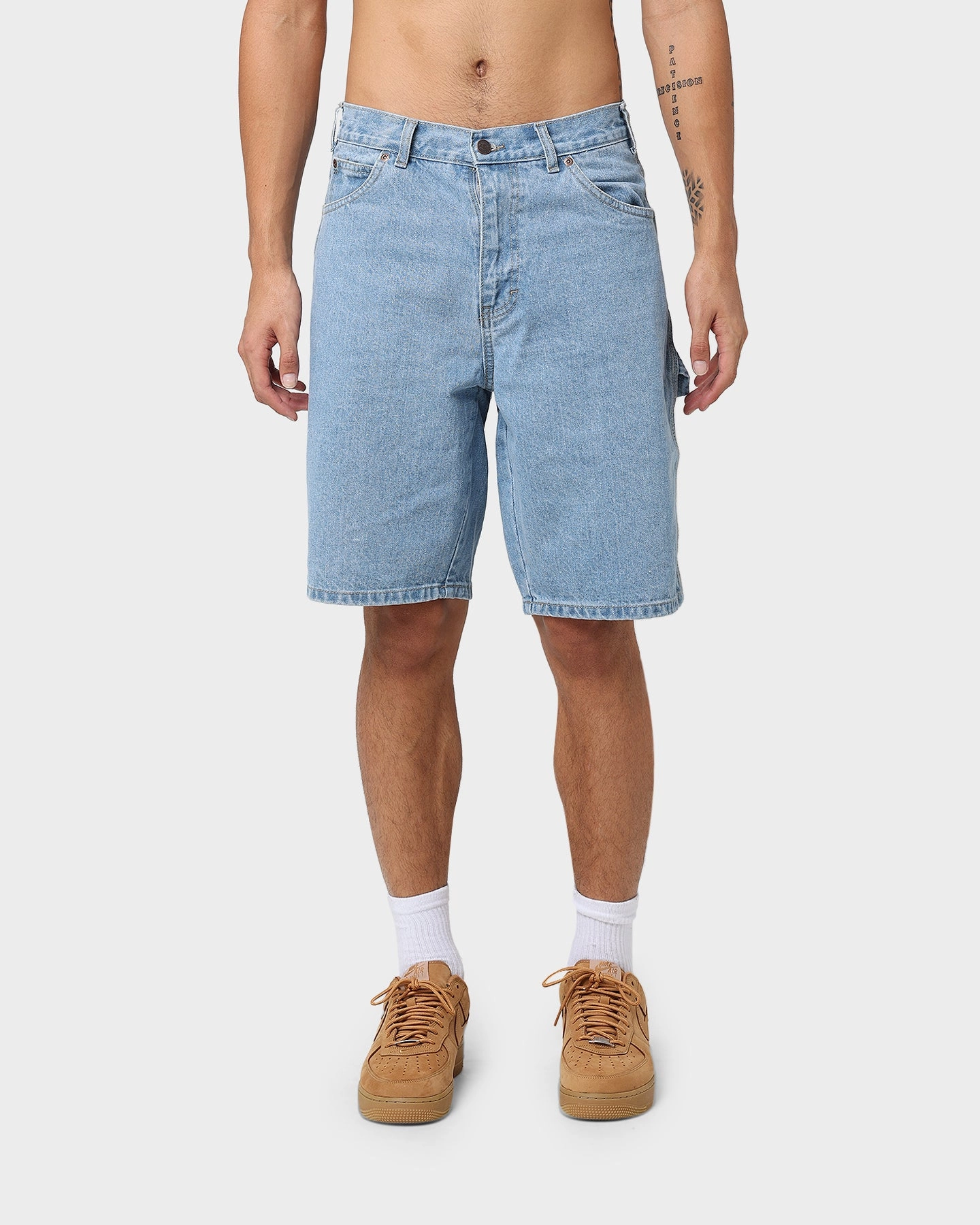 maternity option warm tones Dickies Relaxed Fit Carpenter Shorts Light Indigo