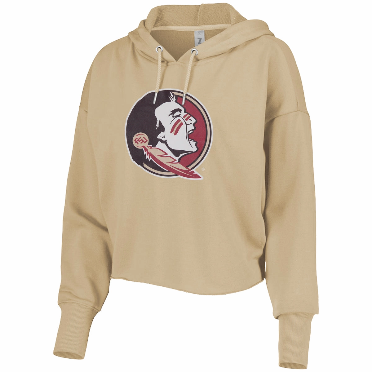 Snag Resistant Surface ZooZatz Women's Seminole Logo Crop Hood - Gold
