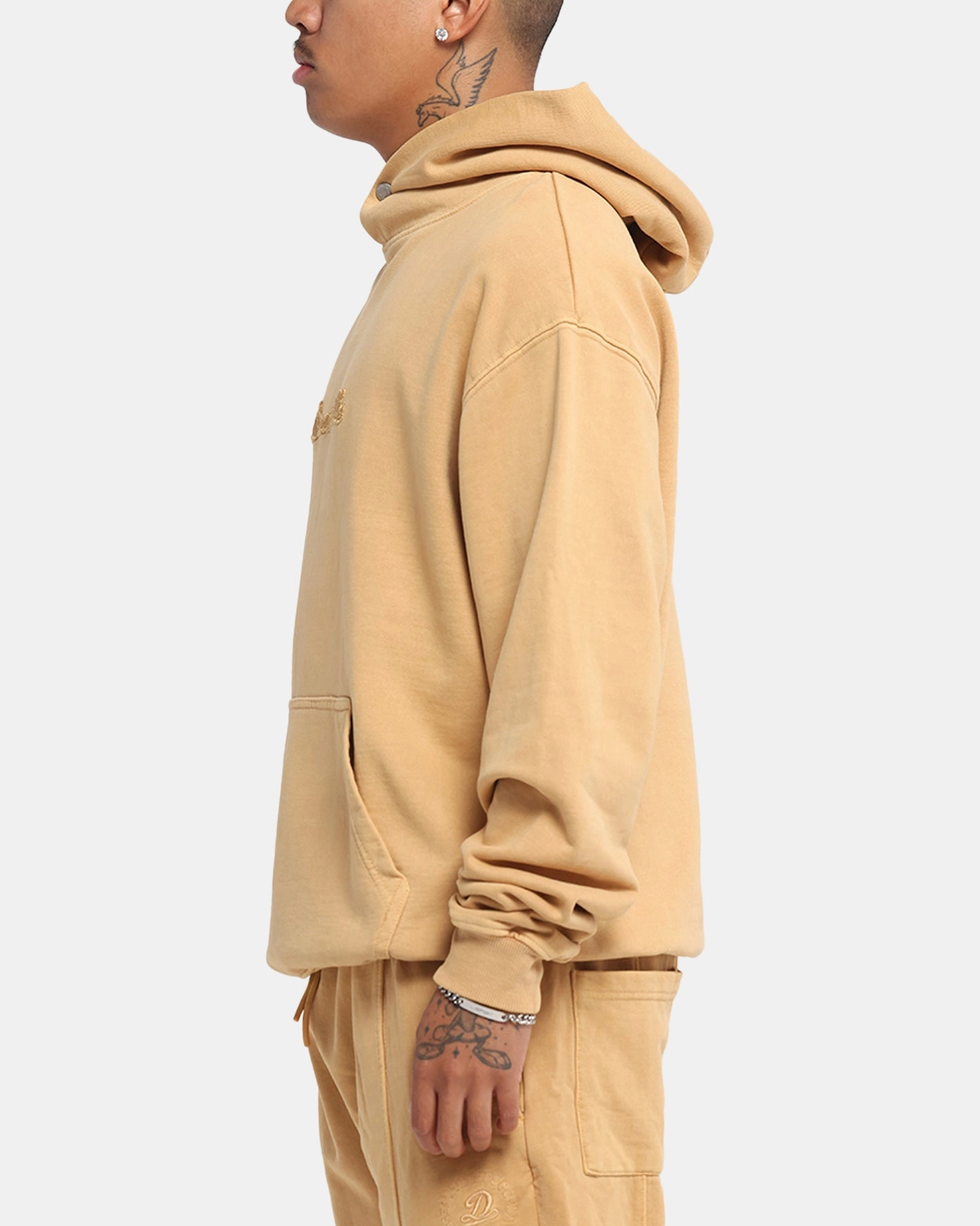 Fire - Resistant Allied - compatible Dreamville Tonal Hoodie Sand Wash