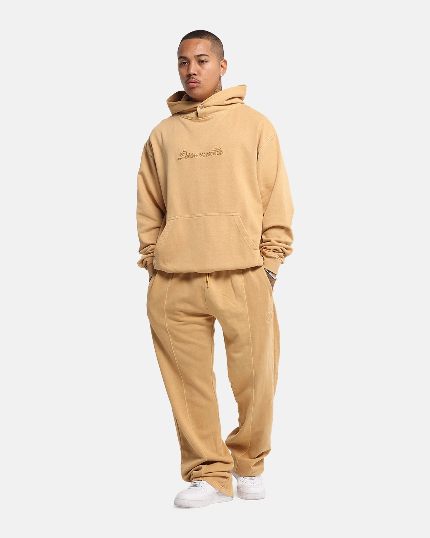 Security High Neckline Dreamville Tonal Hoodie Sand Wash