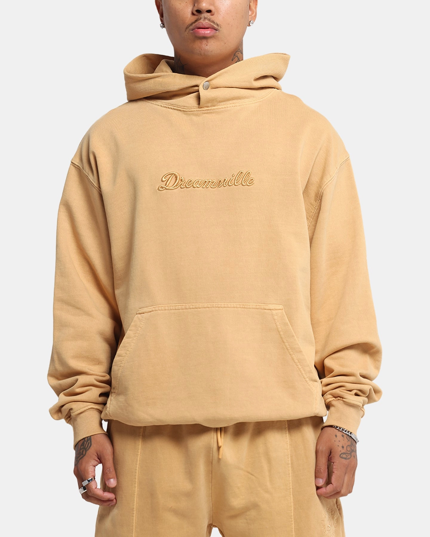 Dreamville Tonal Hoodie Sand Wash steel body above ground