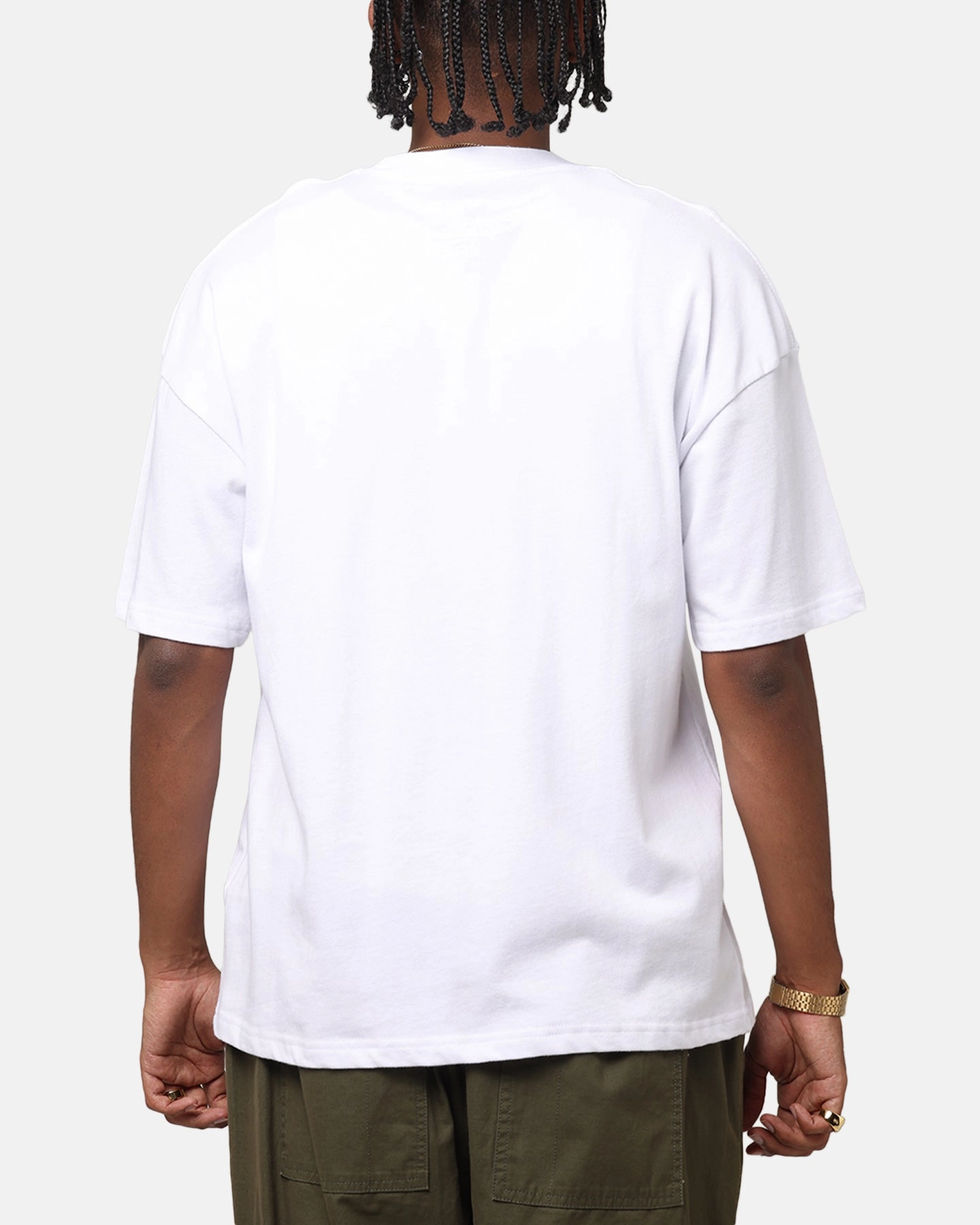 The Anti Order Echo Spray Drop Shoulder T-Shirt White Cozy Comfort Look