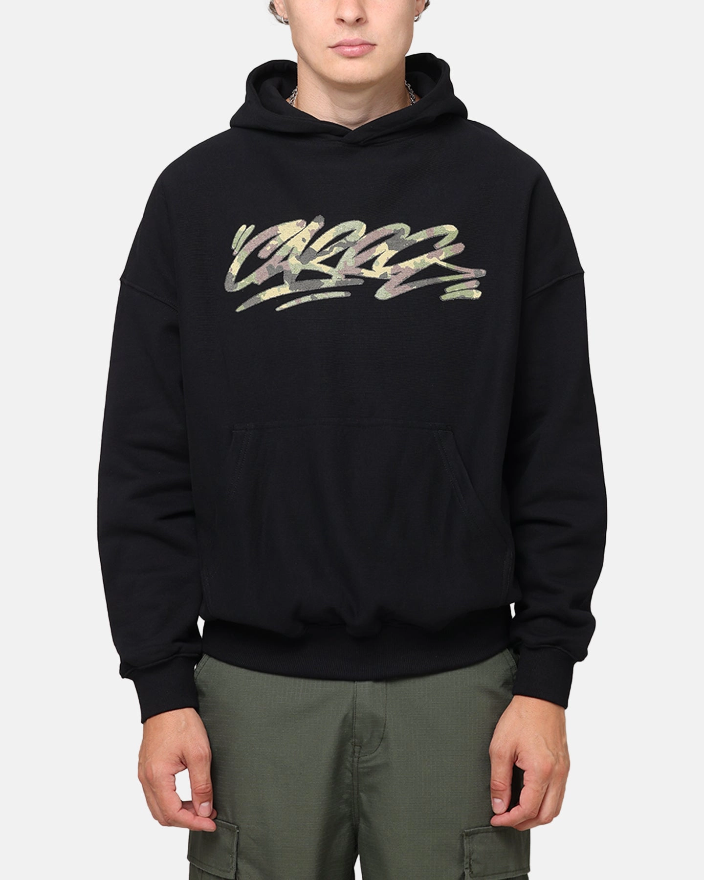Carre Camo Script Hoodie Black Scientific - useful