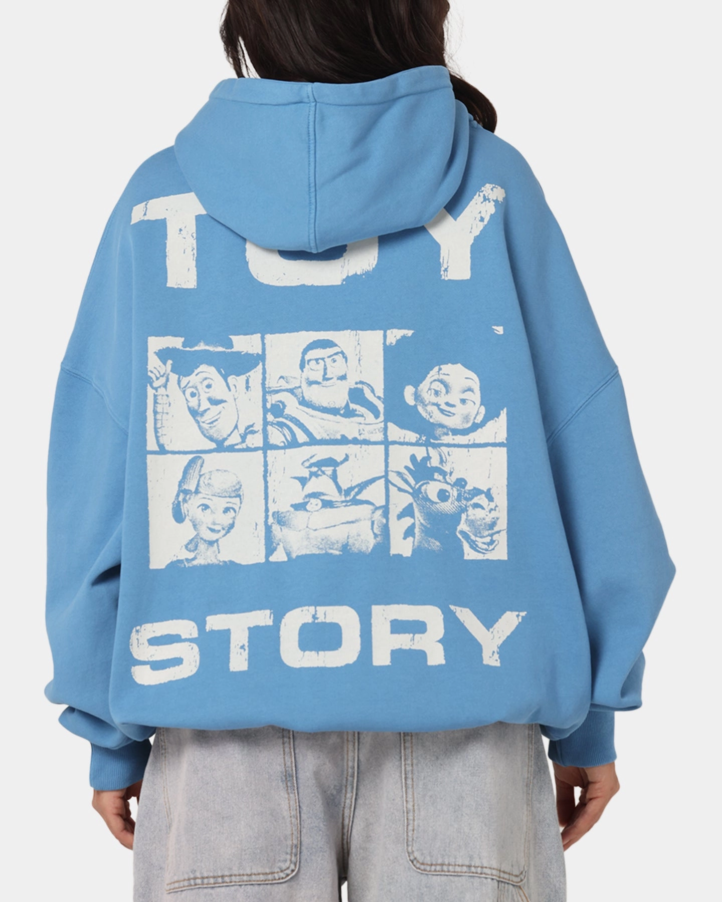 73 Studio Disney Pixar Toy Story Coming Soon Premium Hoodie Washed Blue vacation