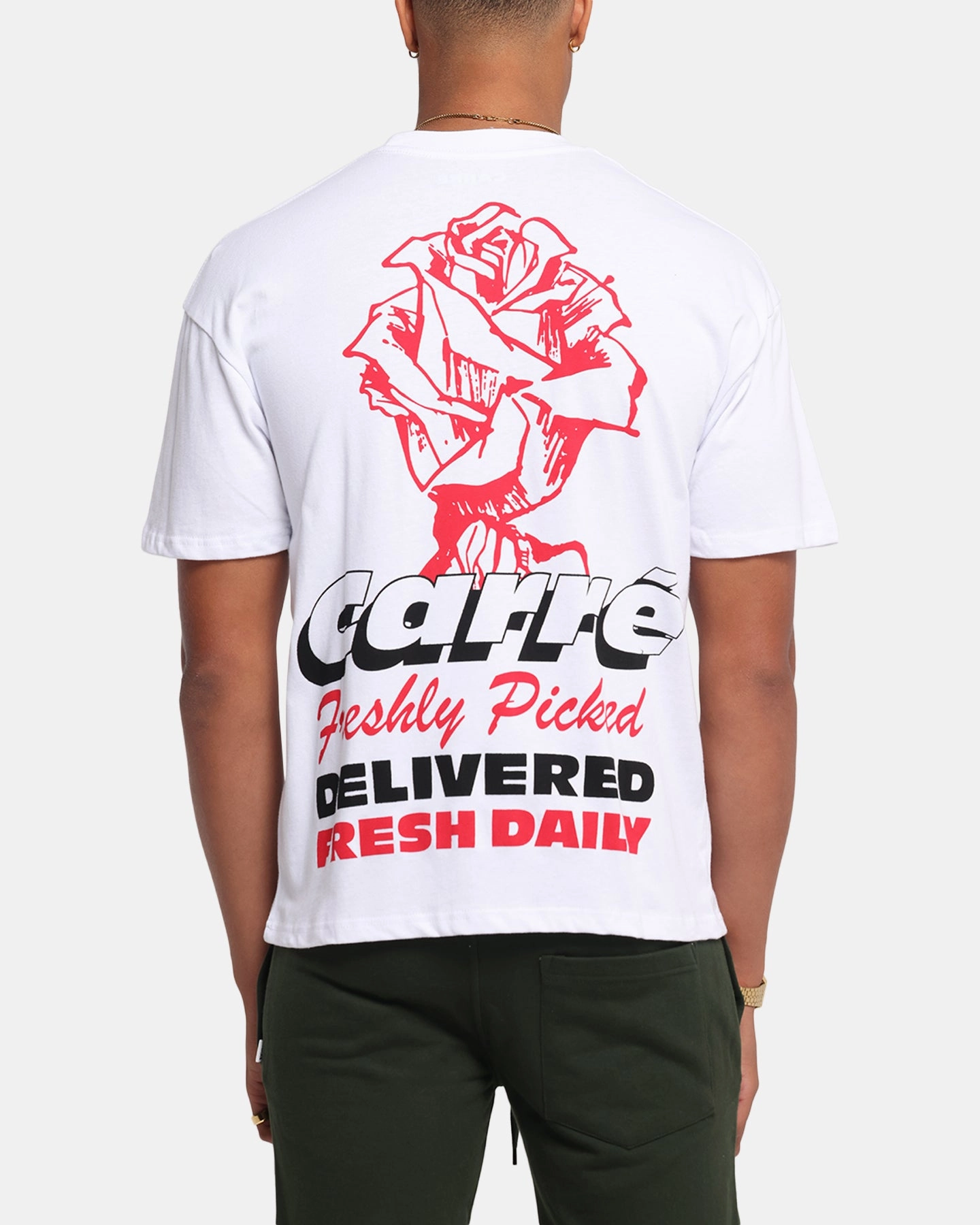 Carre Freshly Picked T-Shirt White Athletic Fit