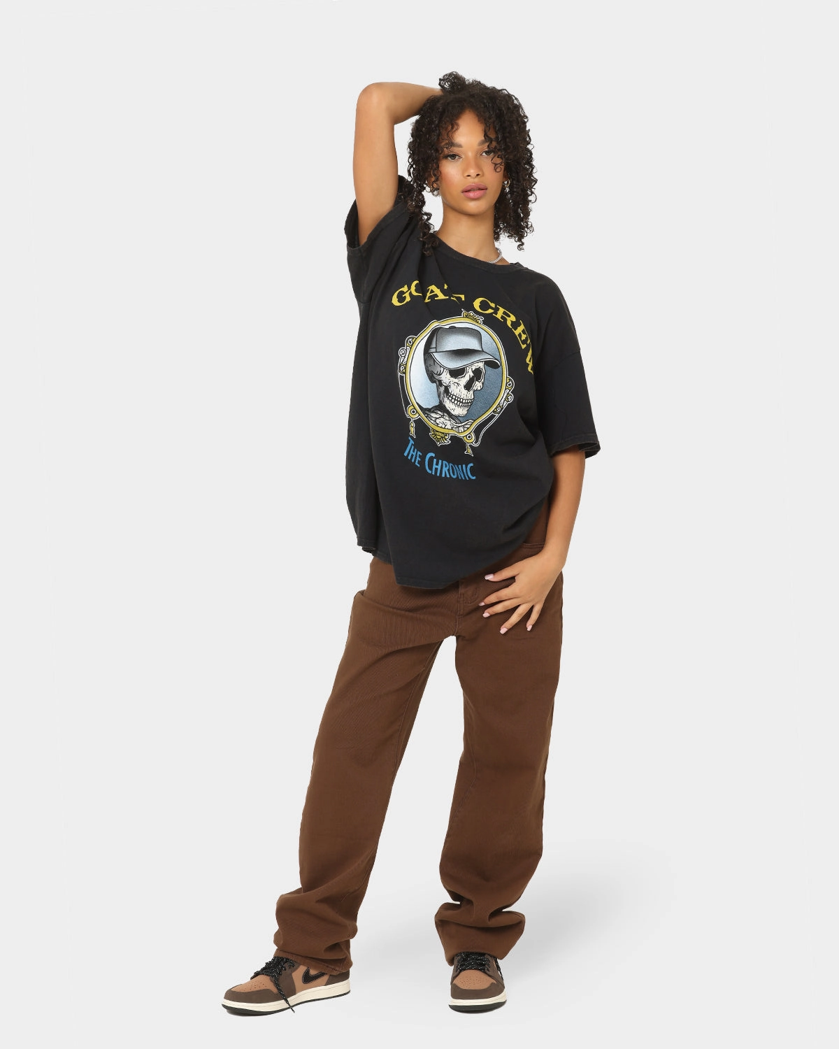 Goat Crew The Chronic Vintage T-Shirt Black Reinforced Neckline