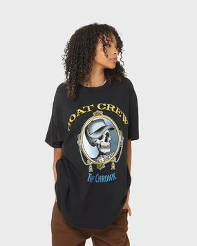 Urban Fashion Look SoftTouchFinish Goat Crew The Chronic Vintage T-Shirt Black