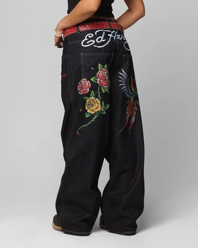 Ed Hardy Denim Jeans Raw Indigo Quick Match Timeless Fashion