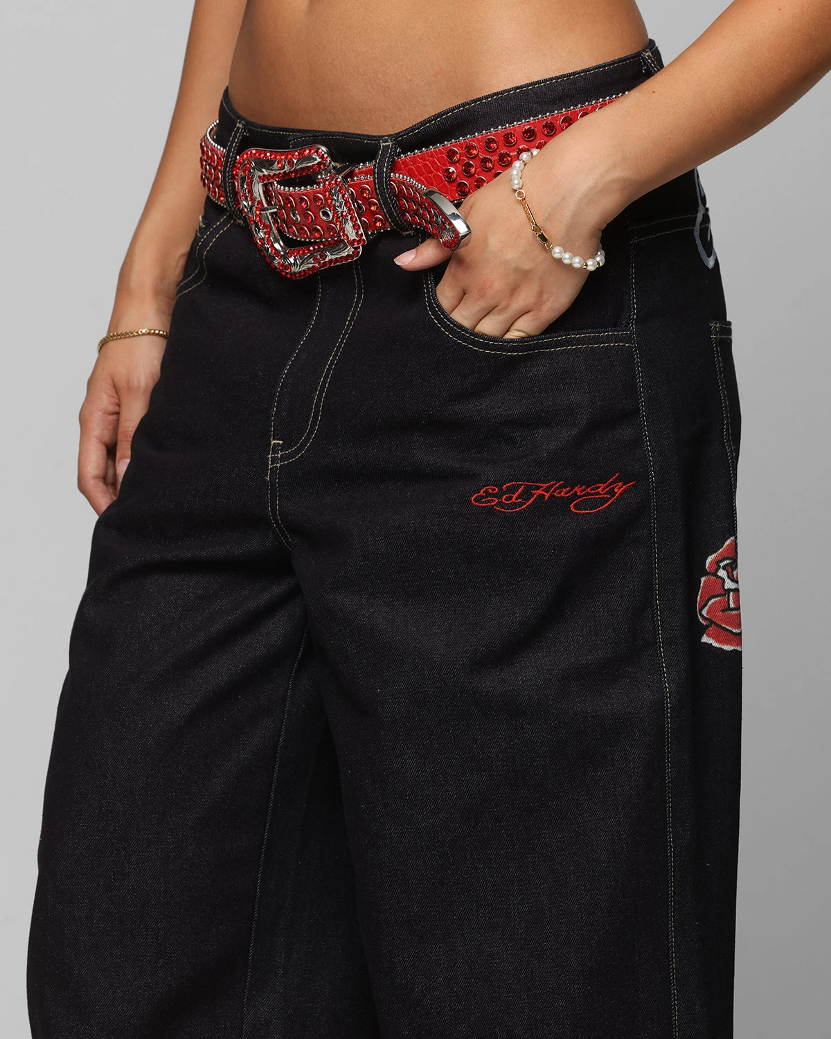 Ed Hardy Denim Jeans Raw Indigo Wardrobe Fit Daywear Fit