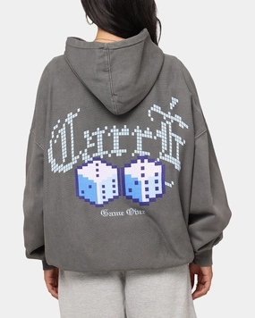 Cozy Jacket Rain Comfort Carre Game Over Hoodie Washed Charcoal