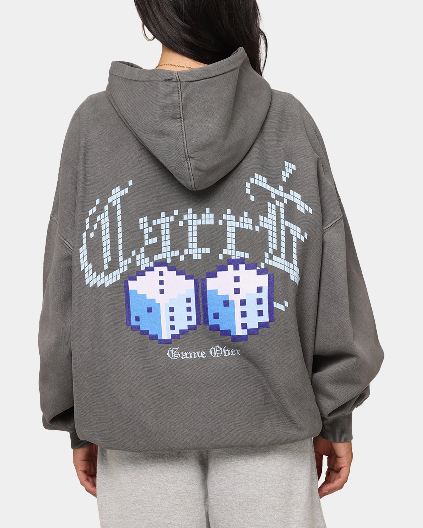 Cozy Jacket Rain Comfort Carre Game Over Hoodie Washed Charcoal