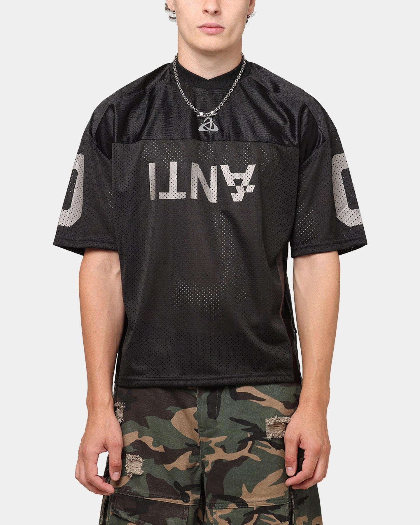 The Anti Order Sparta Mesh Team Jersey Black/Grey UV Protection Finish