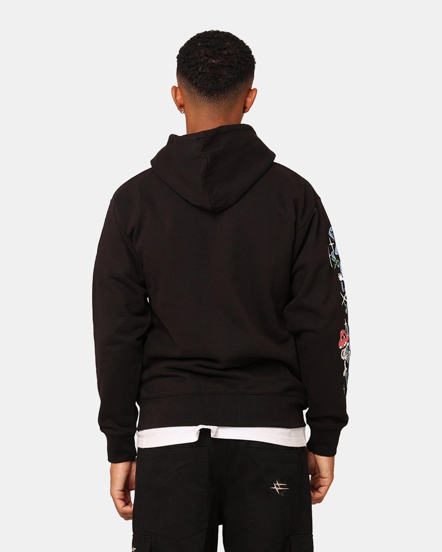 Cooperate Construct Market Fantasy Farm Pullover Hoodie Black
